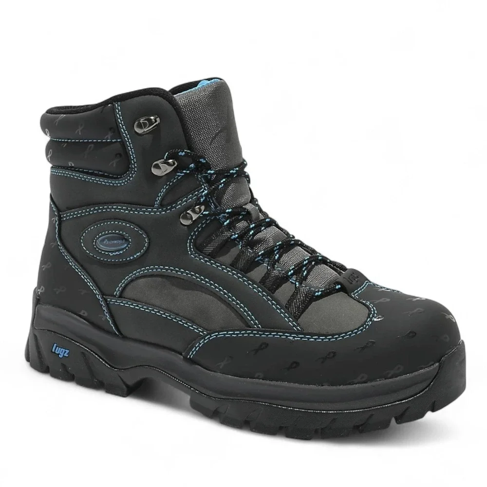 Lugz x Psychworld Ridgeline Chukka Boots Mens 10 Black & Blue Lace Up NEW in Box